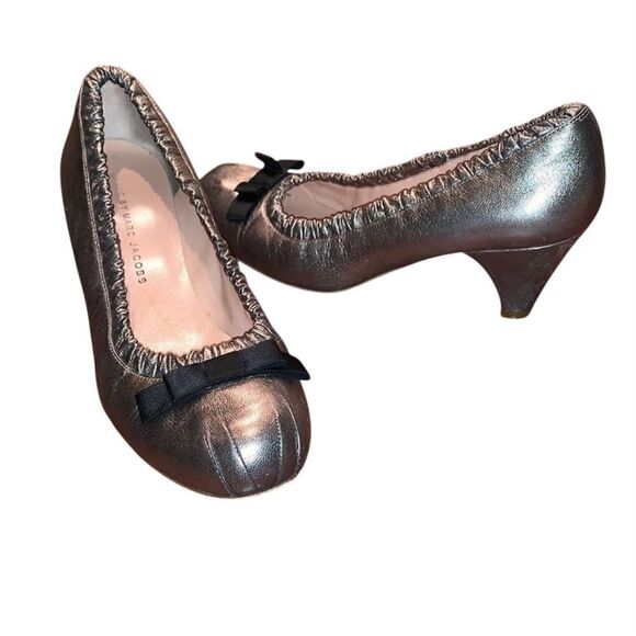 Marc by Marc Jacobs pewter heels , size 39.5 - Picture 1 of 6